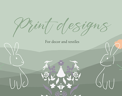 Print design for decor and textiles