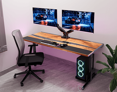 Project thumbnail - Adjustable Computer Table