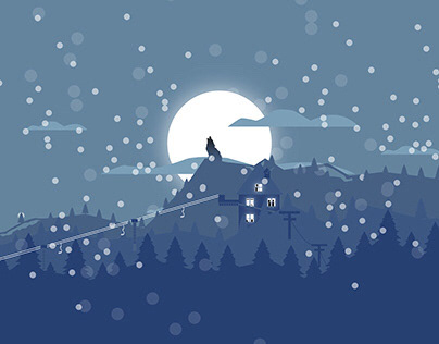 Snow Wolf illustration