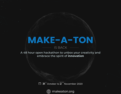 Poster for Make-A-Ton 2020
