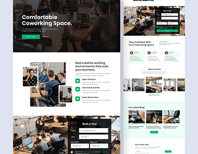 Cospace - Coworking Space UI Design Template