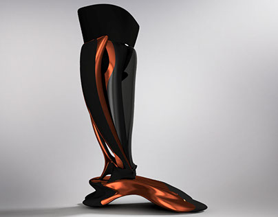 3D Prosthetic Leg Organic Model
