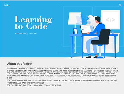 Why Code? e-learning Training