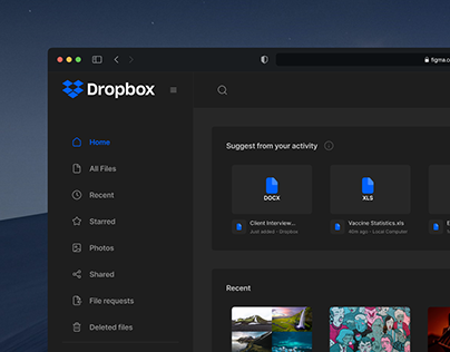 Dropbox Dashboard Redesign
