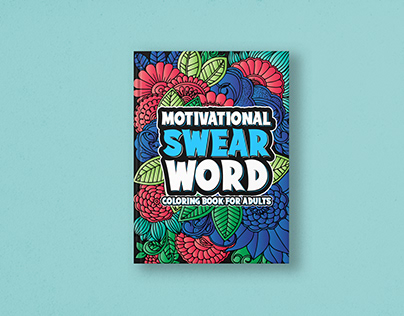 Motivational swear word search coloring book