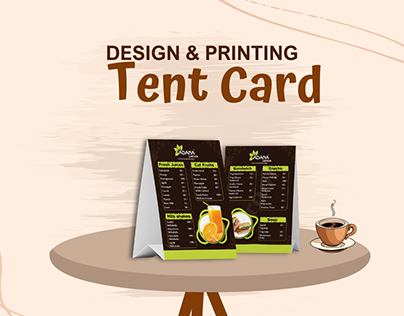 Design & Printing tent Card