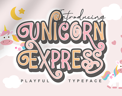 Unicorn Express - Palful Typeface