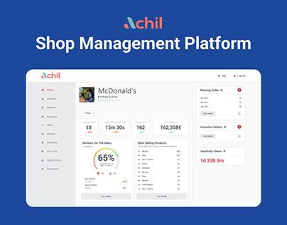 Achil - Shop Manager Platform