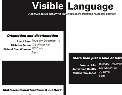 Visible Language typography