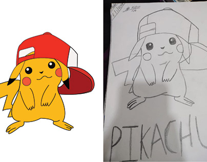 Pikachu Character Making In illustrator