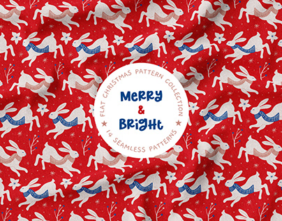 Merry & Bright Seamless Patterns Collection