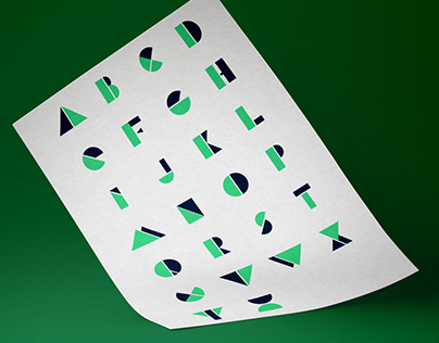 Geometric Font - Alphabet | Shape Letters
