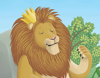 Lion and the little animals for Scholastic