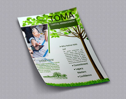 Flyer Design for TOMA (in Microsoft word)