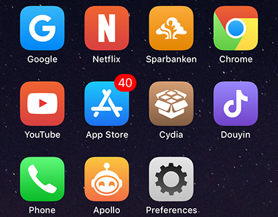 Redesigned and concistent iOS homescreen icons