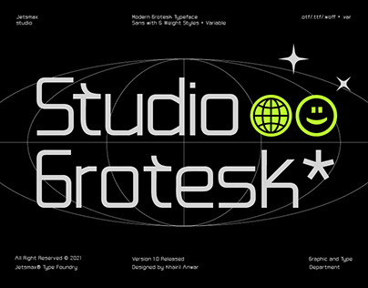 Studio Grotesk Typeface