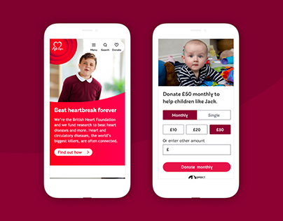 BHF online cash donations