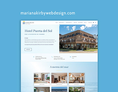 Sitio web para el hotel ”Puerta del Sol” en Pinamar.