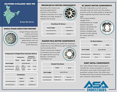 Brochure made for ASA Industry