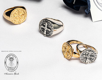 Sterling Silver St. Benedict Rings by Ascension Goods