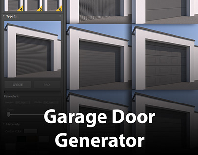 Garage Door Generator v1.0 | ArchvizTools