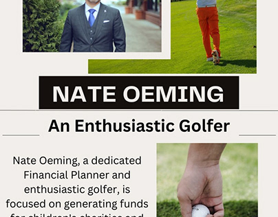 Nate Oeming - An Enthusiastic Golfer