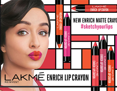 Campaign : Lakme Enrich Lip Crayon