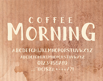 Font - Coffee Morning