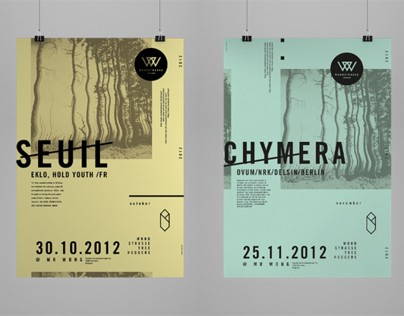 Woodstrasse Logo and Poster Series