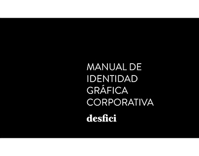 Brand Book for Desfici Editorial