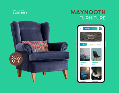 Project thumbnail - Maynooth Furniture - Ecommerce App UI/UX Design