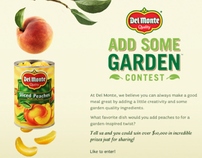 Del Monte 'Add Some Garden' Facebook Contest