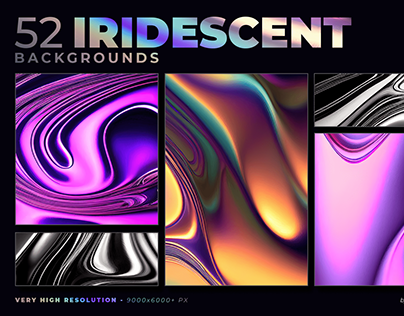 52 Iridescent Liquid Background