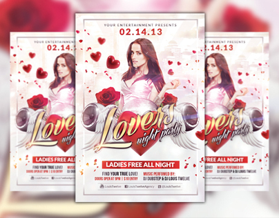 Lovers Night Party | Flyer + Facebook Cover