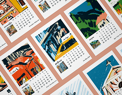 Illustrated calendar Places I want to see in 2022