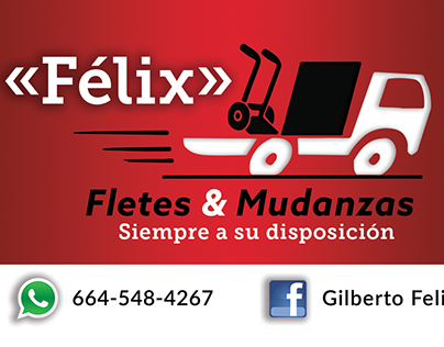 Presentation Card for «Félix» Fletes & Mudanzas