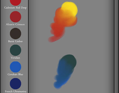 My minimalist mixing palette for Photoshop.