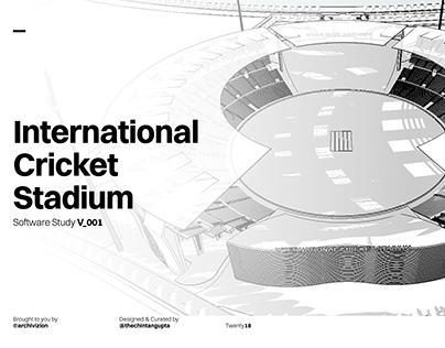 Cricket Stadium 3D Modelling