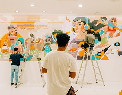 Project thumbnail - Brewing the Future: Uniqlo Coffee Mural Project