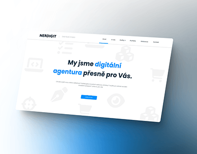 Digital agency landing page design | Nerdigit