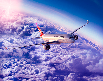 Airplane through the stratosphere