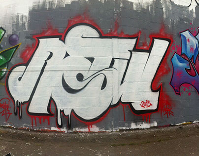 Graffiti - Rouge & blanc