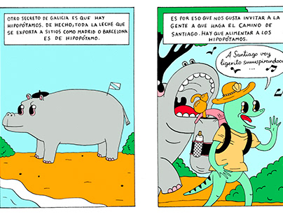 CUMILA Comic. Algunas páginas del cómic "Cumila".