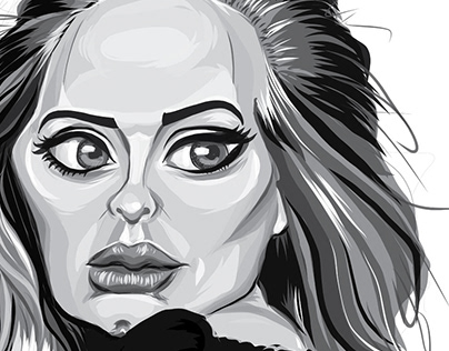 Adele Caricature | Ipad Pro Art