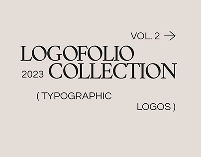LOGOFOLIO VOL. 2 / TYPOGRAPGIC LOGOS 2023