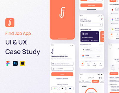 FindJob App Ui/Ux Case