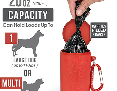 Reusable Dog Poop Bag Holder