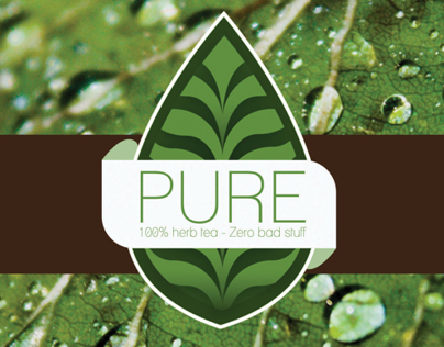 Pure tea - logo and packaging