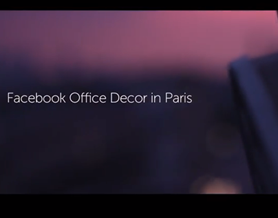 Facebook office decor in Paris