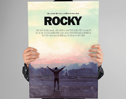 Poster work for "Rocky"